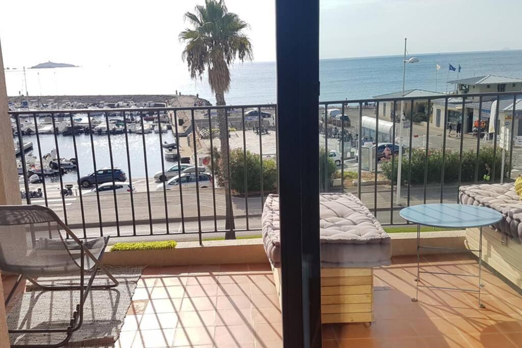 T2 Magnifique Vue Mer Panoramique Six-Fours-les-Plages Exteriör bild
